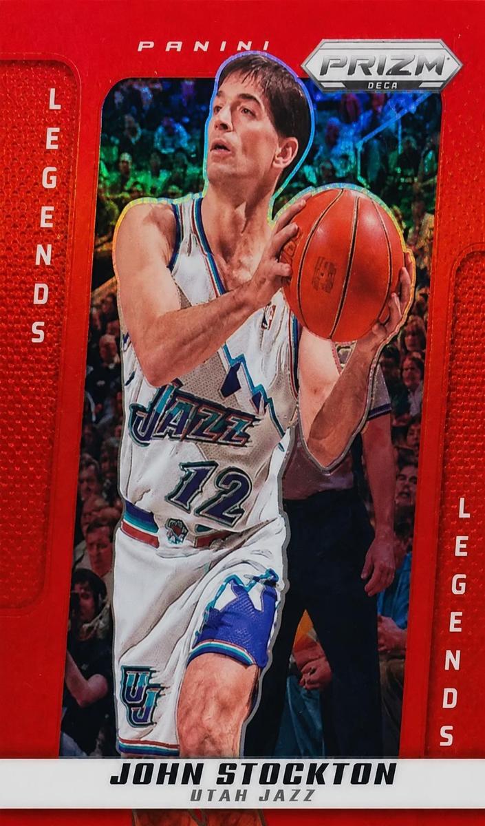 2024 Panini Prizm Deca Basketball Red John Stockton #215