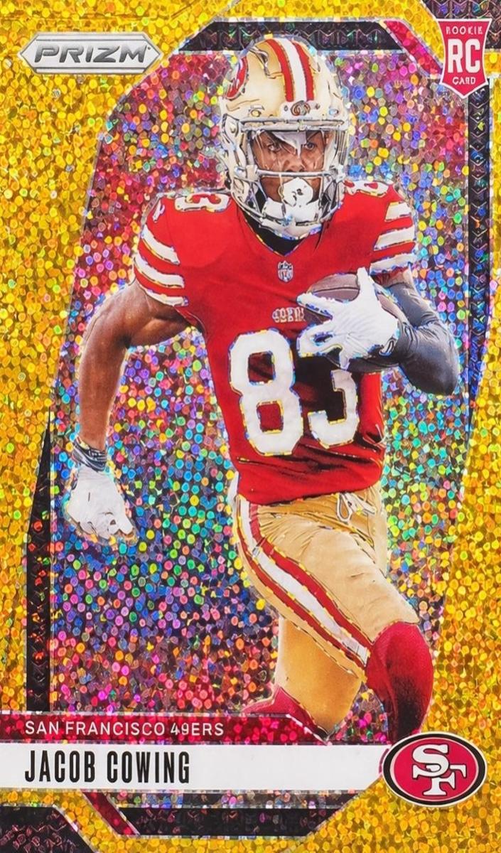2024 Panini Prizm Football Gold Sparkle Jacob Cowing #335