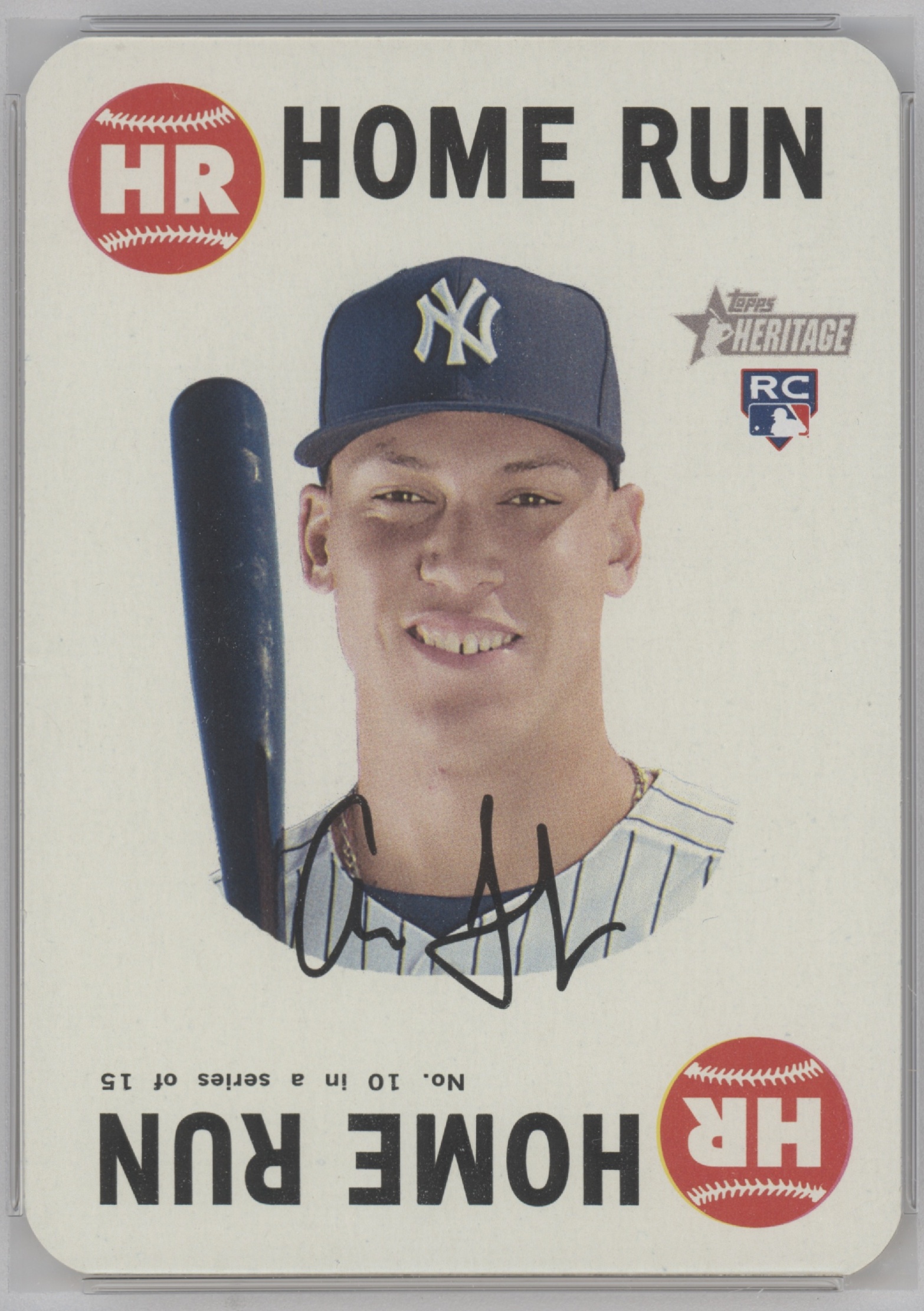2017 Topps Heritage Baseball Aaron Judge #10 PSA 9