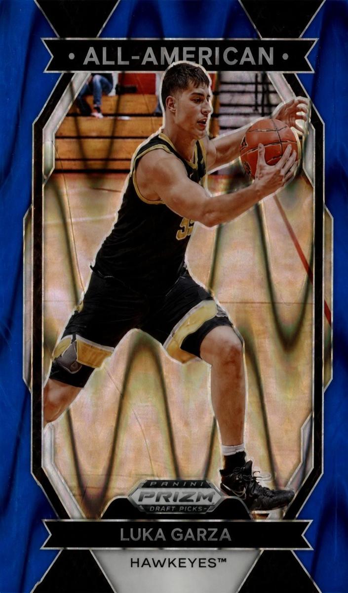 2024 Panini Prizm Draft Picks Basketball Blue Seismic Luka Garza #26