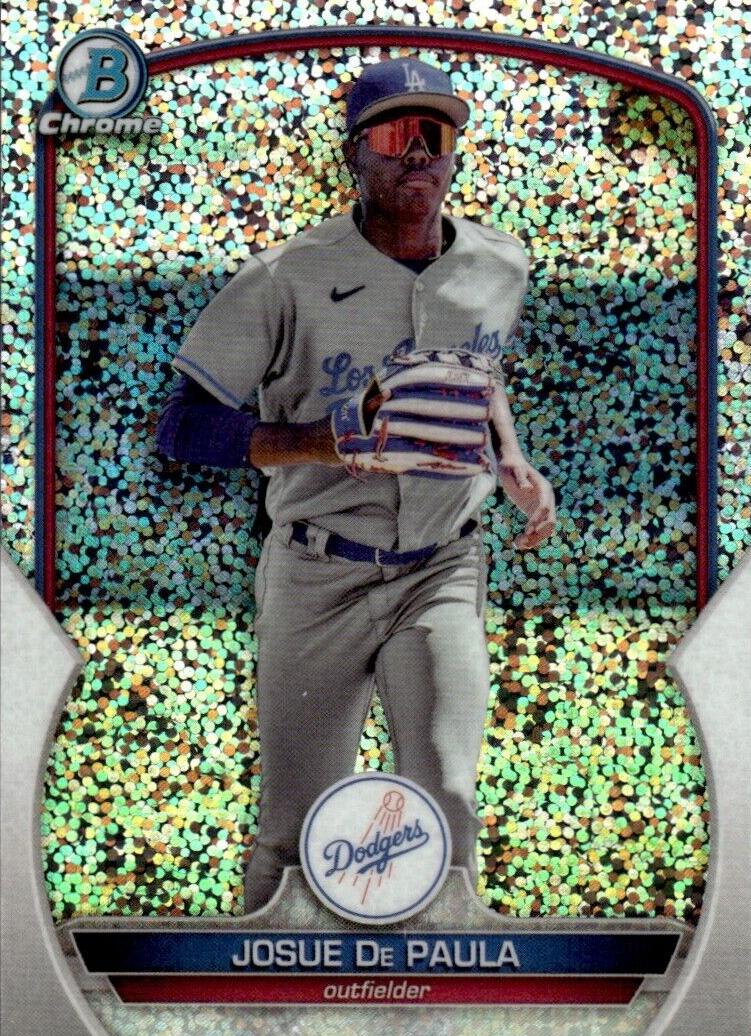 2023 Bowman Chrome Prospects Baseball Speckle Josue De Paula #BCP-172