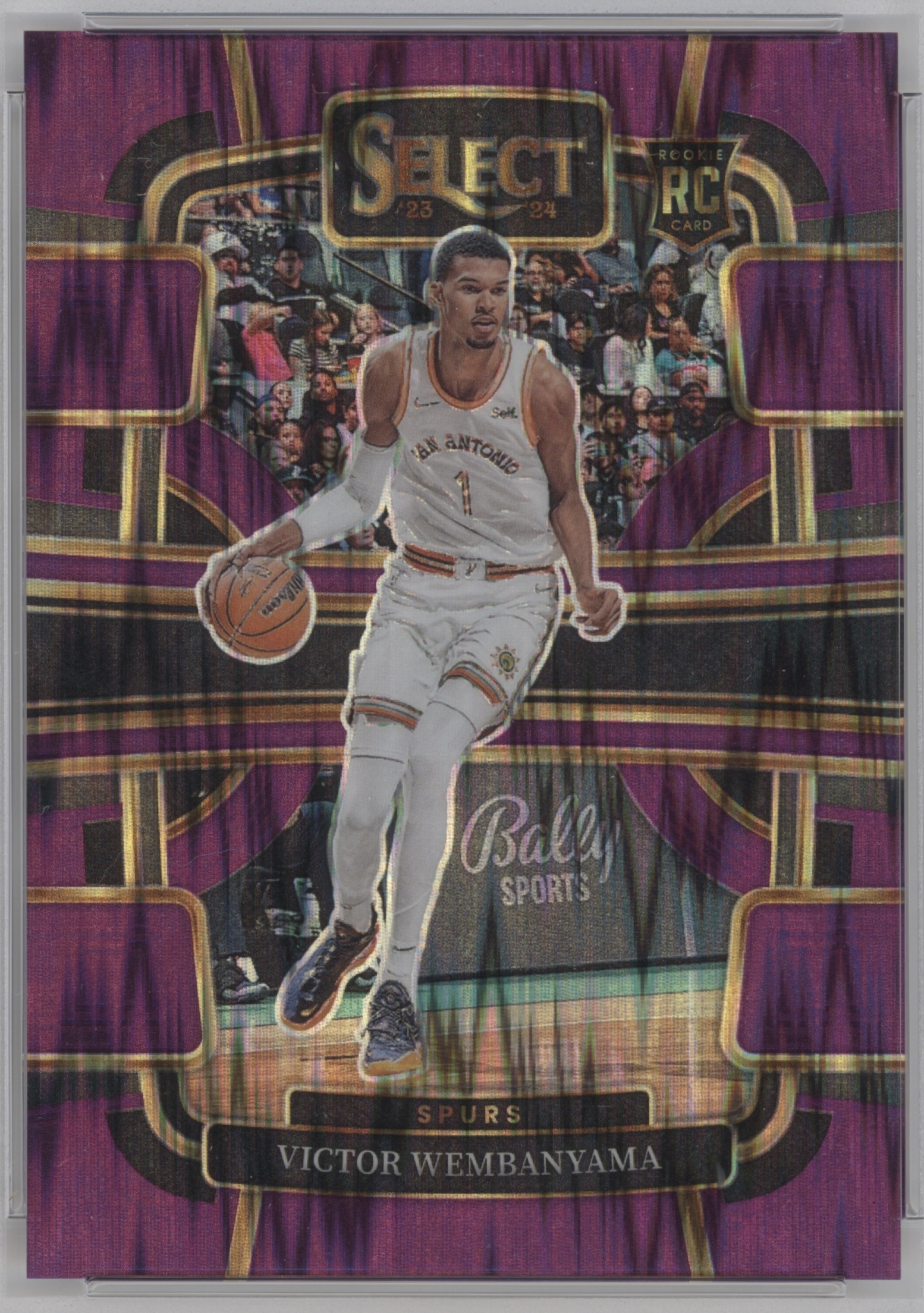 2023 Panini Select Basketball Purple Flash Victor Wembanyama #87 PSA 10