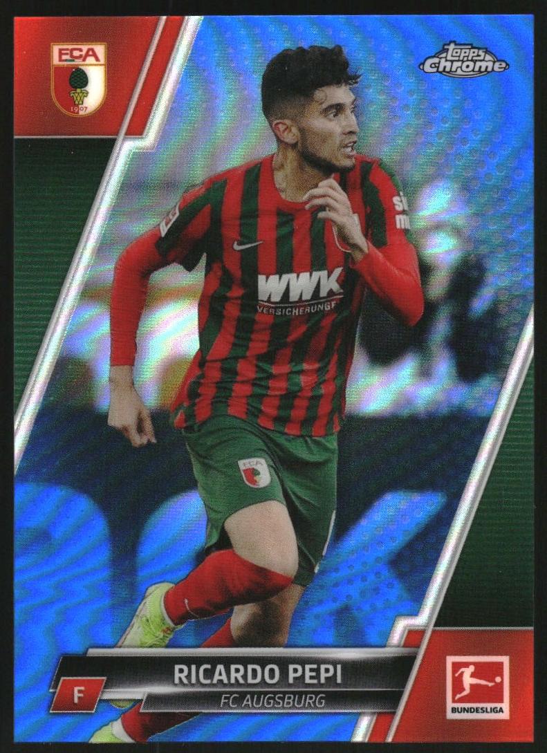 2021 Topps Chrome Bundesliga Soccer Blue Ricardo Pepi #63
