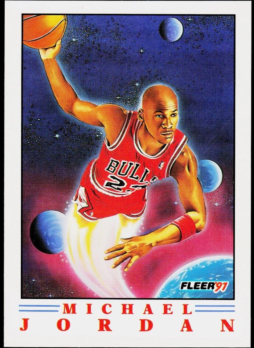1991 Fleer Basketball Michael Jordan #2 RAW Ungraded