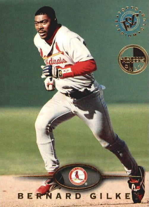 1995 Topps Stadium Club Baseball Members Only Bernard Gilkey #190