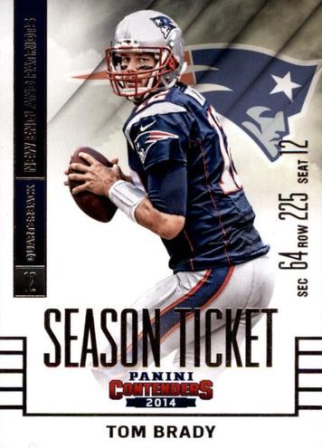 2014 Panini Contenders Football Tom Brady #67
