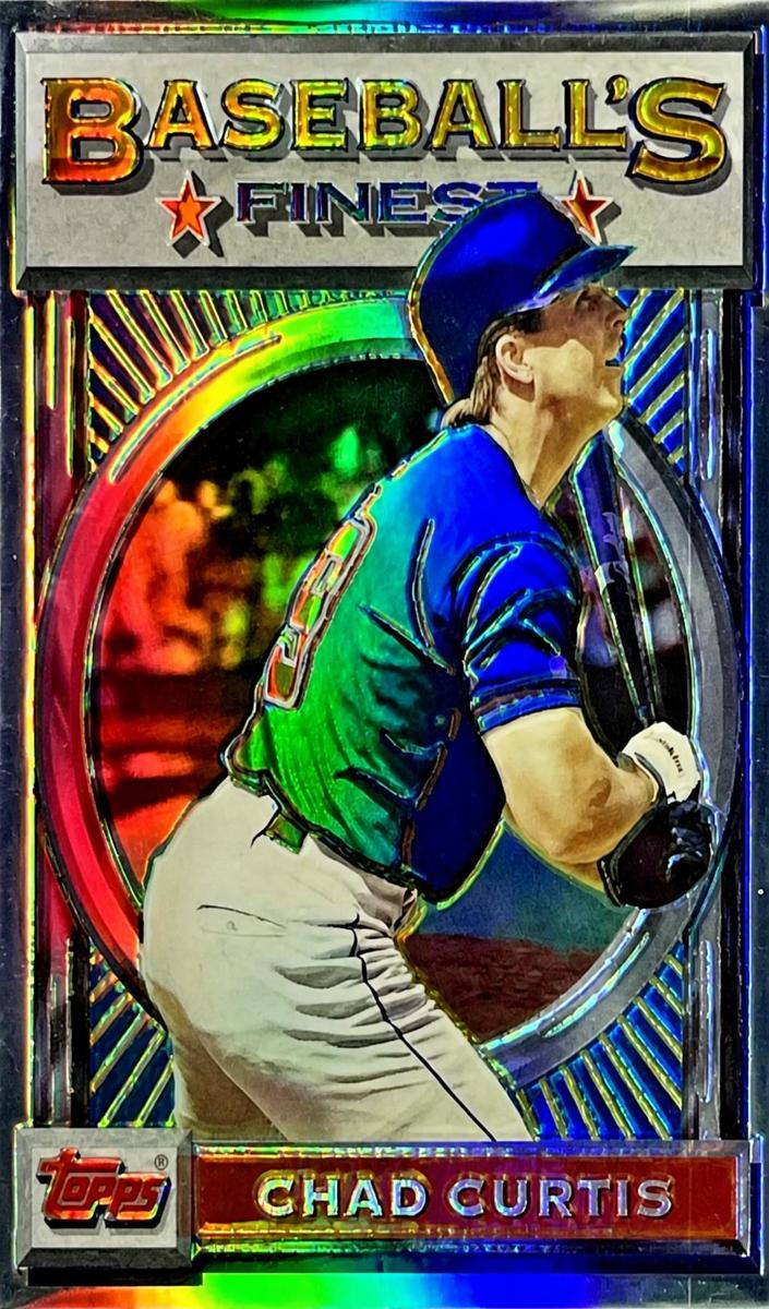1993 Topps Finest Baseball Refractor Chad Curtis #146