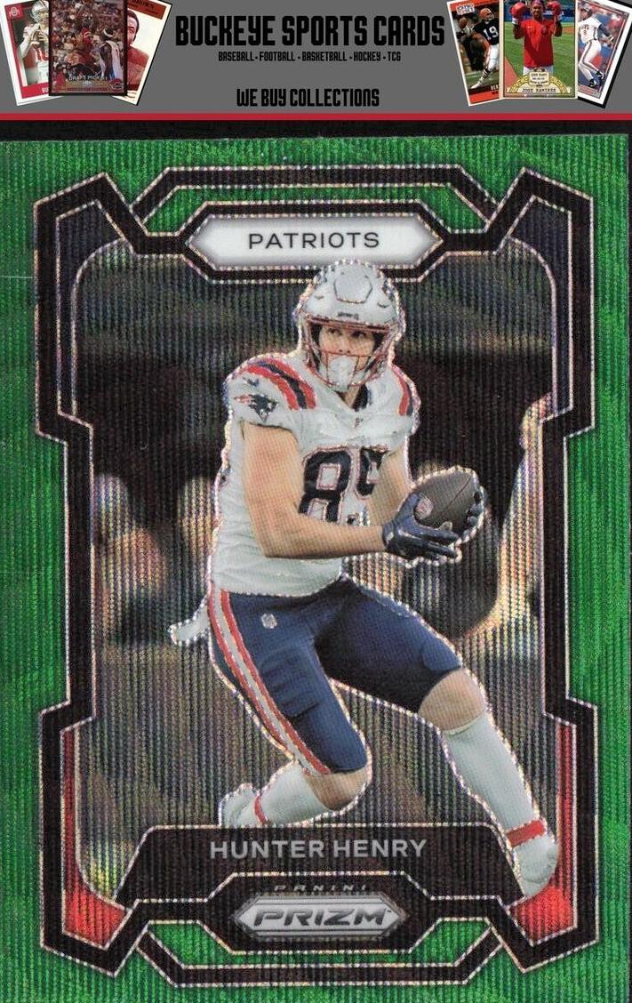2023 Panini Prizm Football Green Wave Hunter Henry #201