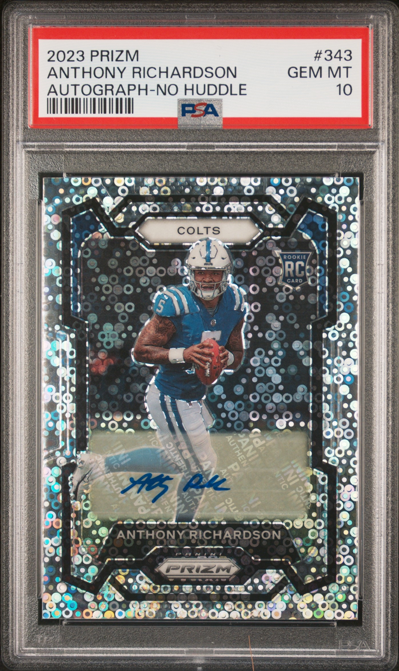 2023 Panini Prizm Football No Huddle Anthony Richardson #343