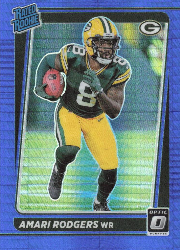 2021 Donruss Optic Football Blue Hyper Amari Rodgers #261