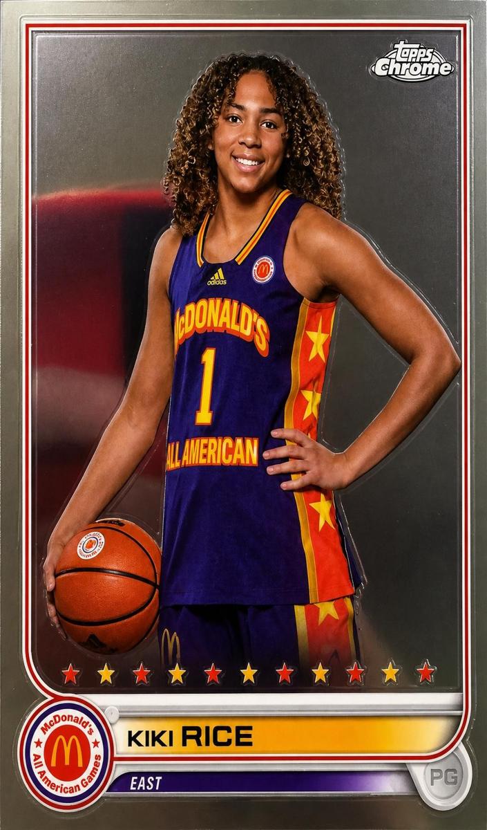 2022 Topps Chrome McDonald's All American Basketball Kiki Rice #82 PSA 9