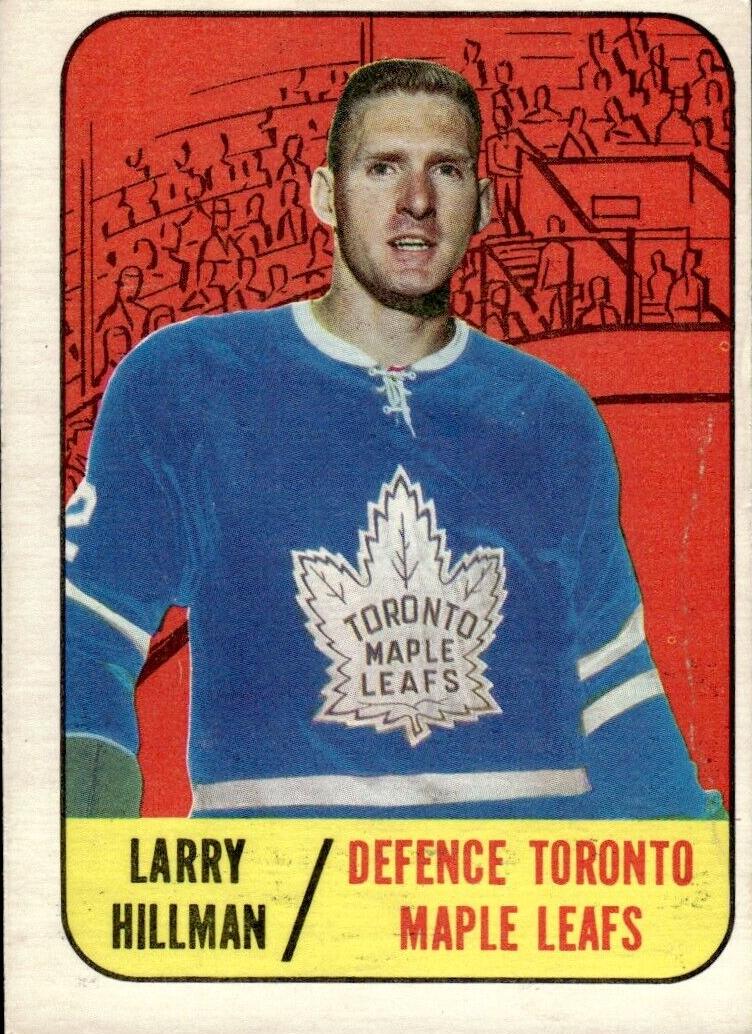 1967 Topps Hockey Larry Hillman #80 PSA 8