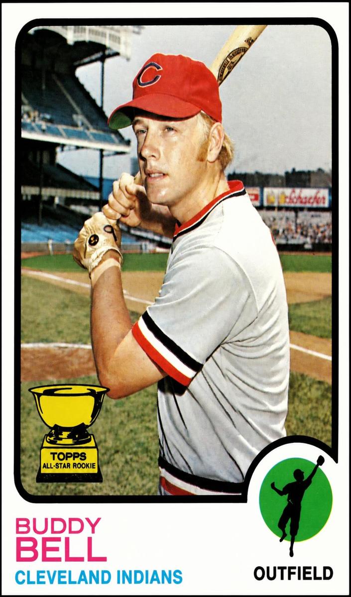 1973 Topps Baseball No gap in border Buddy Bell #31 PSA 8