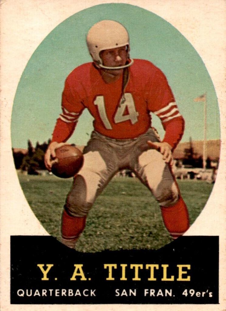 1958 Topps Football Y.A. Tittle #86 PSA 7