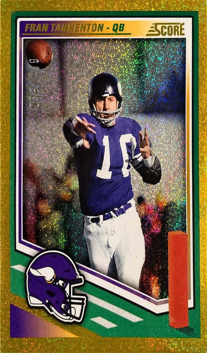 2025 Panini Score Football Dots Gold Fran Tarkenton #98