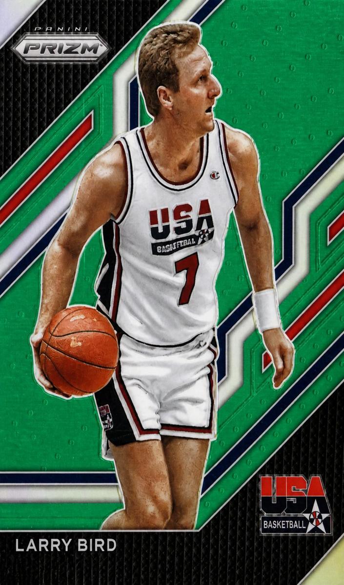 2022 Panini Prizm Basketball Green Larry Bird #4