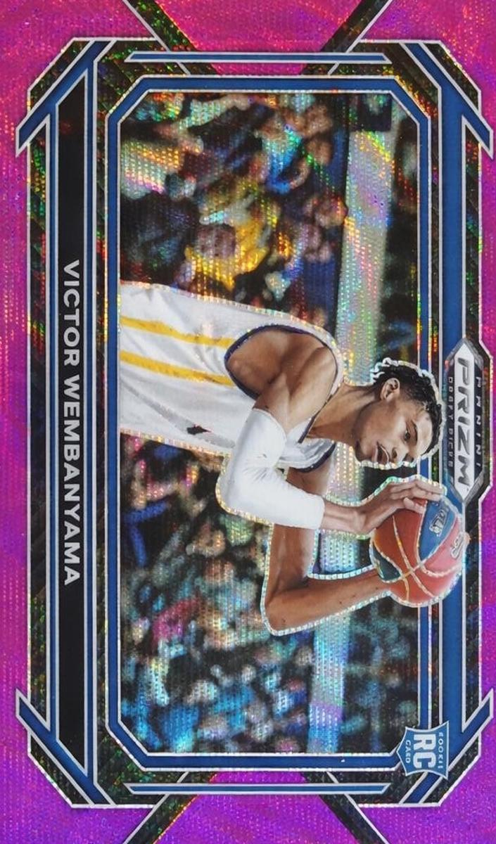 2023 Panini Prizm Draft Picks Basketball Purple Wave Victor Wembanyama #2 PSA 10