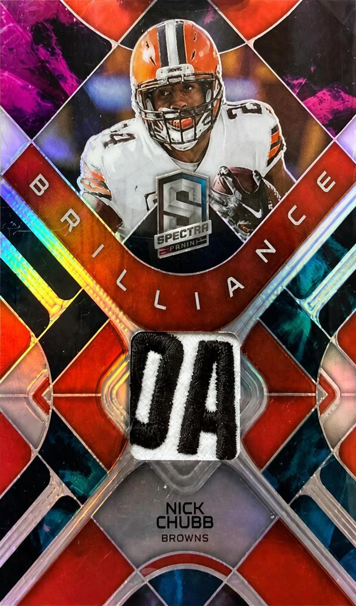 2023 Panini Spectra Football Nebula Nick Chubb #BRI-NCH