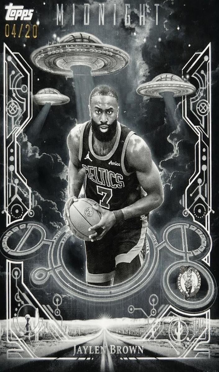 2025 Topps Midnight Basketball Equinox Jaylen Brown #DD-3 PSA 7