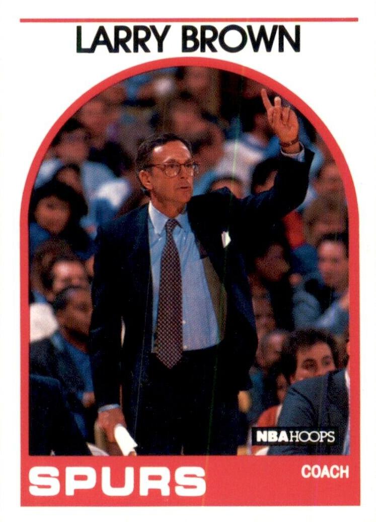 1989 Hoops Basketball Larry Brown #102 PSA 9