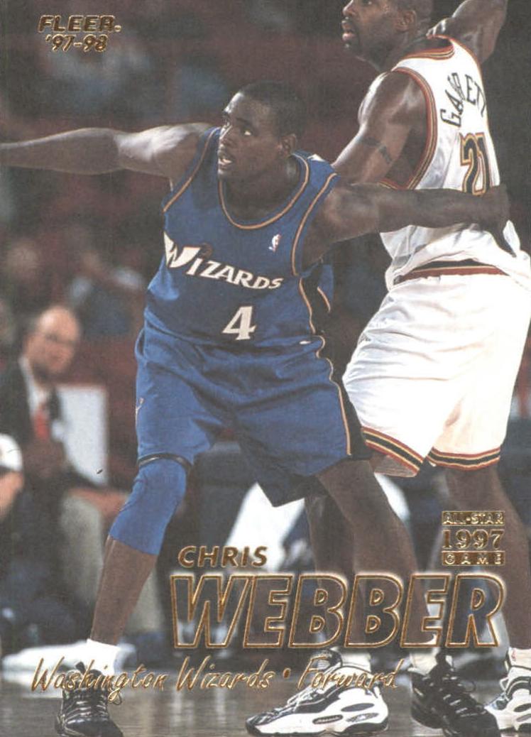 1997 Fleer Basketball Chris Webber #290 PSA 9