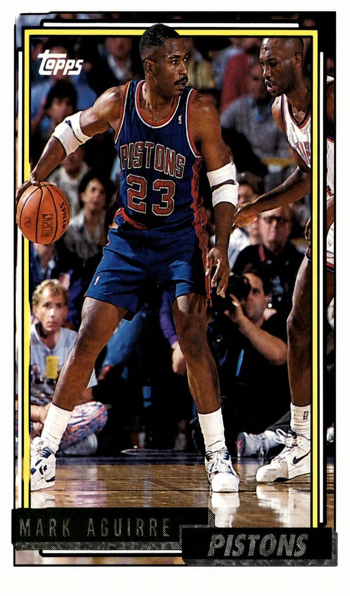 1992 Topps Basketball Gold Mark Aguirre #86