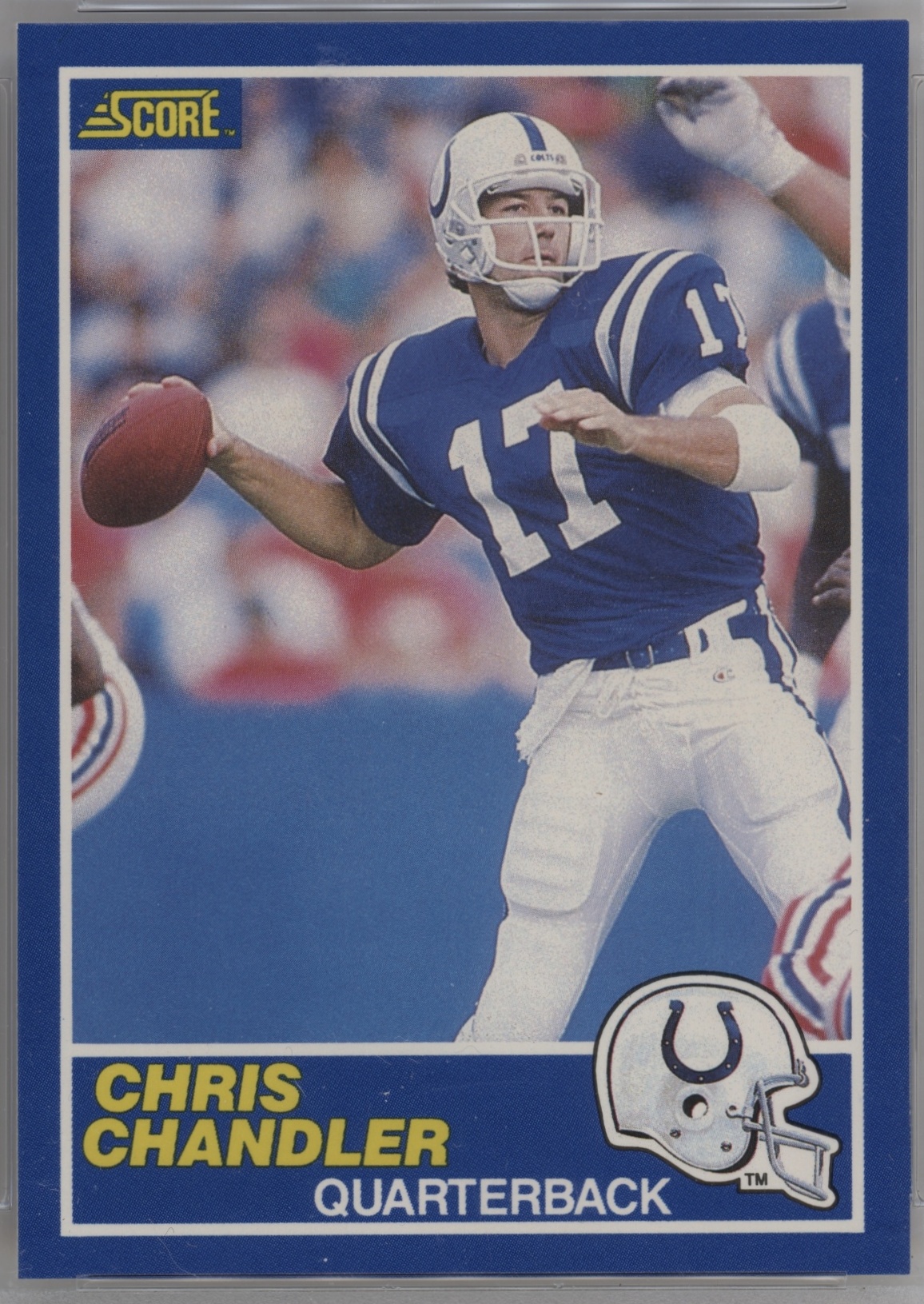 1989 Score Football Chris Chandler #27