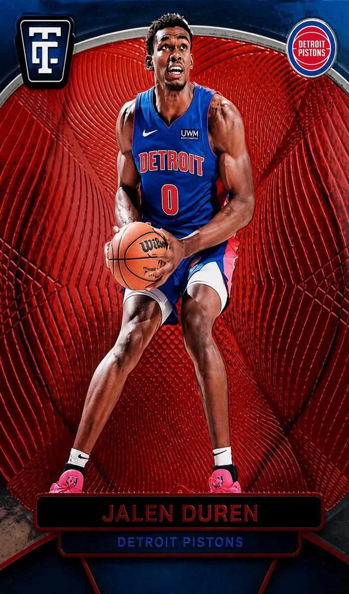 2024 Panini Totally Certified Basketball Mirror Red Jalen Duren #110