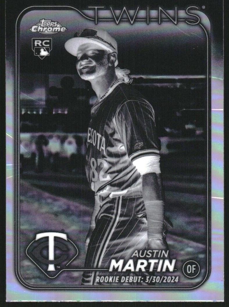 2024 Topps Chrome Update Baseball Negative Austin Martin #USC136 PSA 9