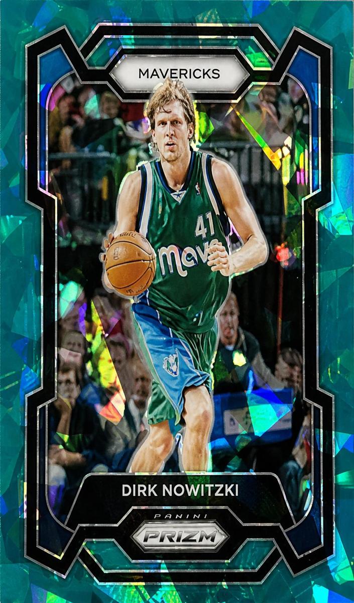 2023 Panini Prizm Basketball Teal Ice Dirk Nowitzki #187 PSA 10