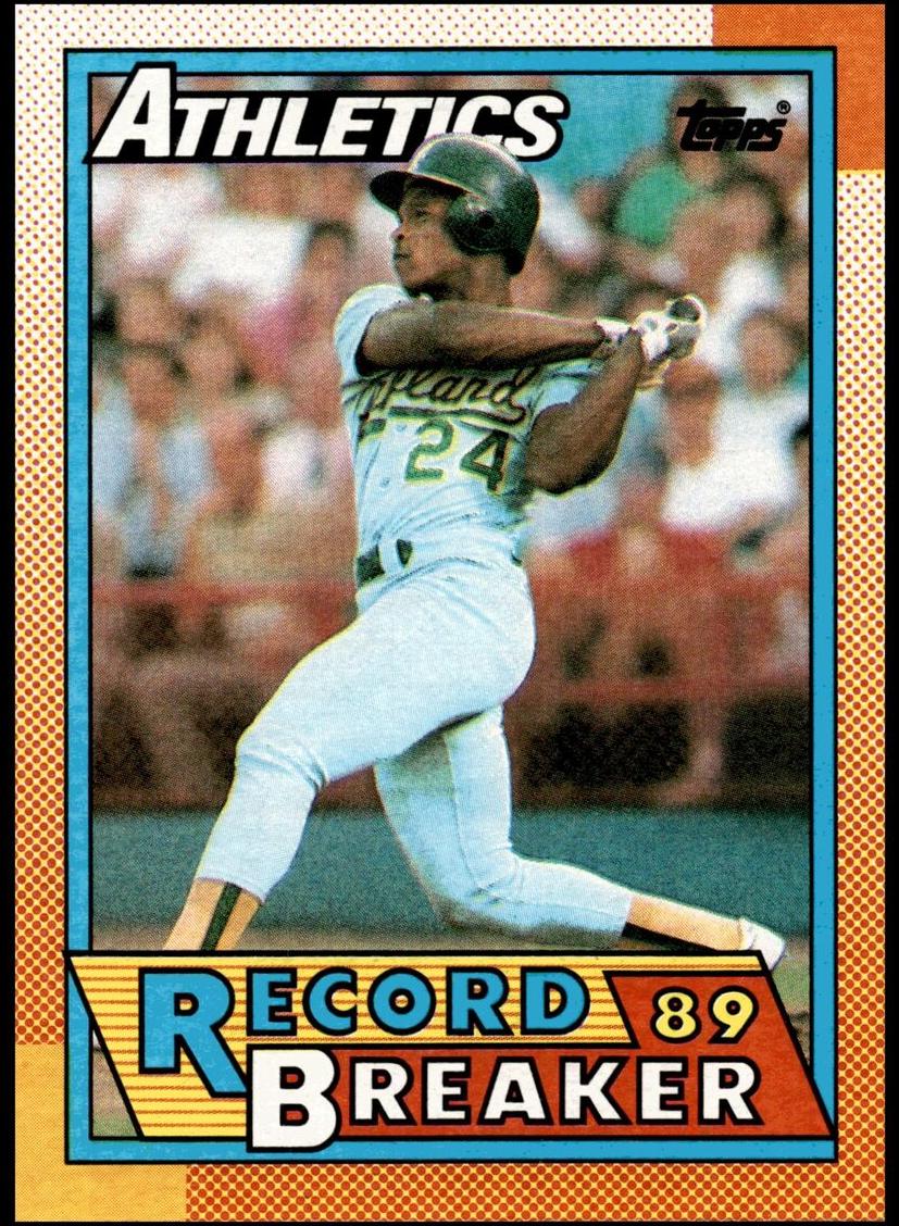 1990 Topps Baseball Rickey Henderson #7