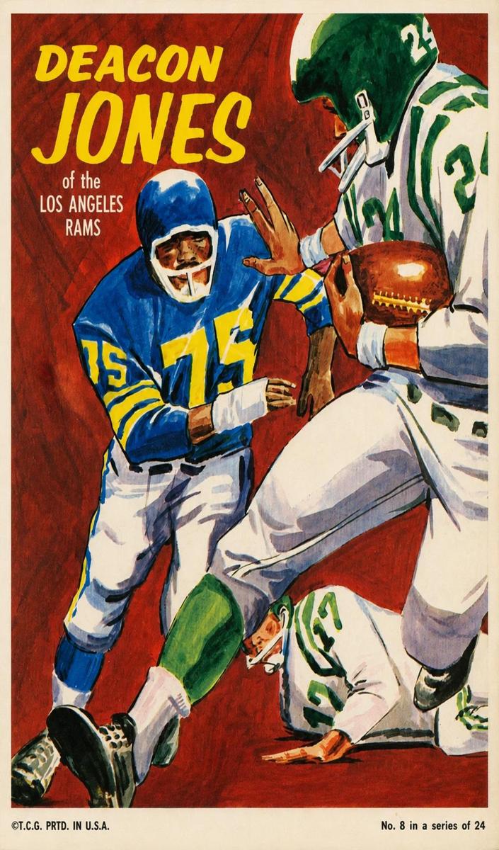 1970 Topps Football Deacon Jones #8
