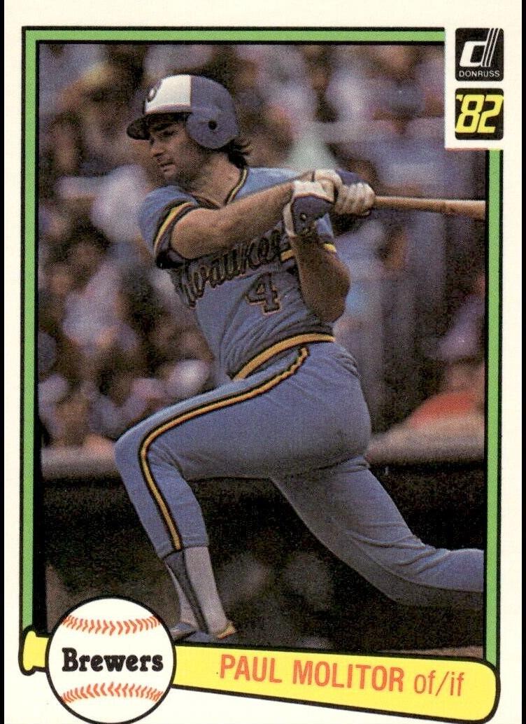 1982 Donruss Baseball Paul Molitor #78 PSA 9
