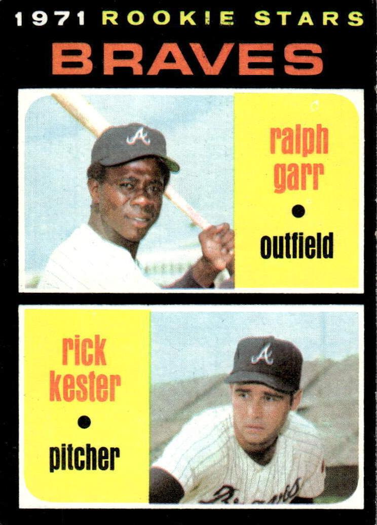 1971 Topps Baseball Rookie Stars Braves #494 PSA 7