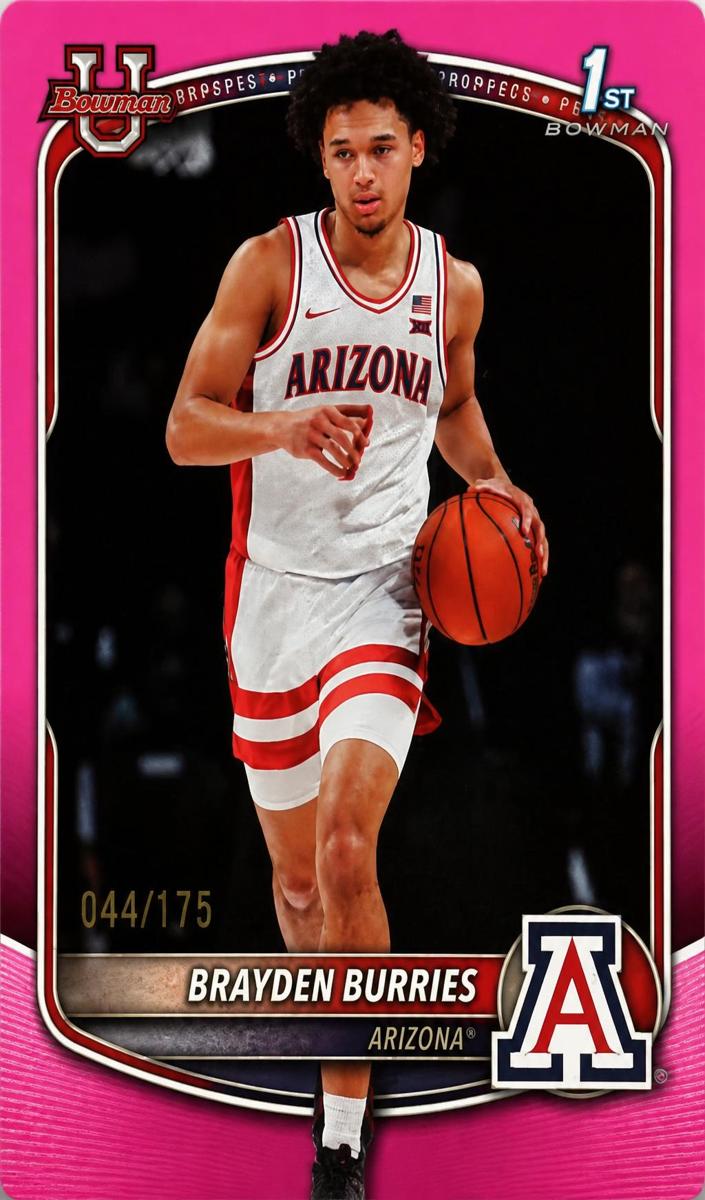 2025 Bowman Basketball Pink Border Brayden Burries #BPP-51