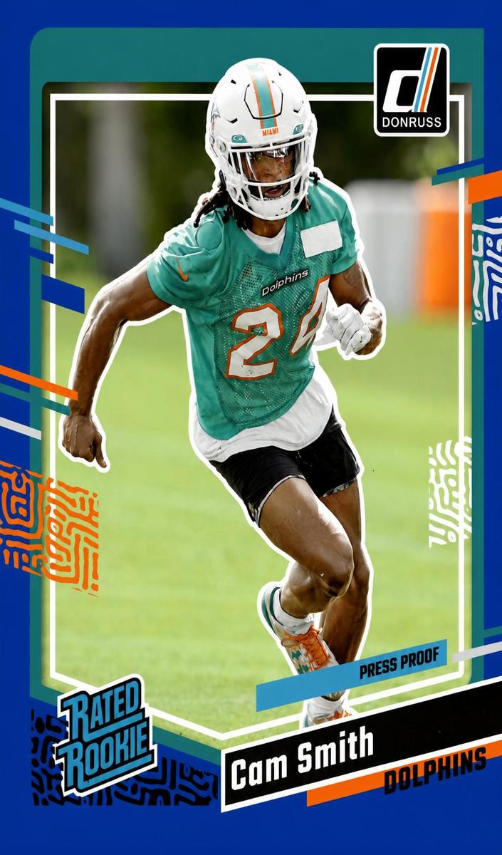 2023 Panini Donruss Football Press Proof Blue Cam Smith #364