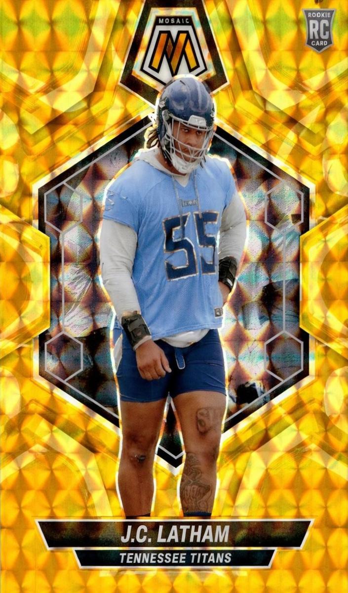 2024 Panini Mosaic Football Reactive Yellow J.C. Latham #307