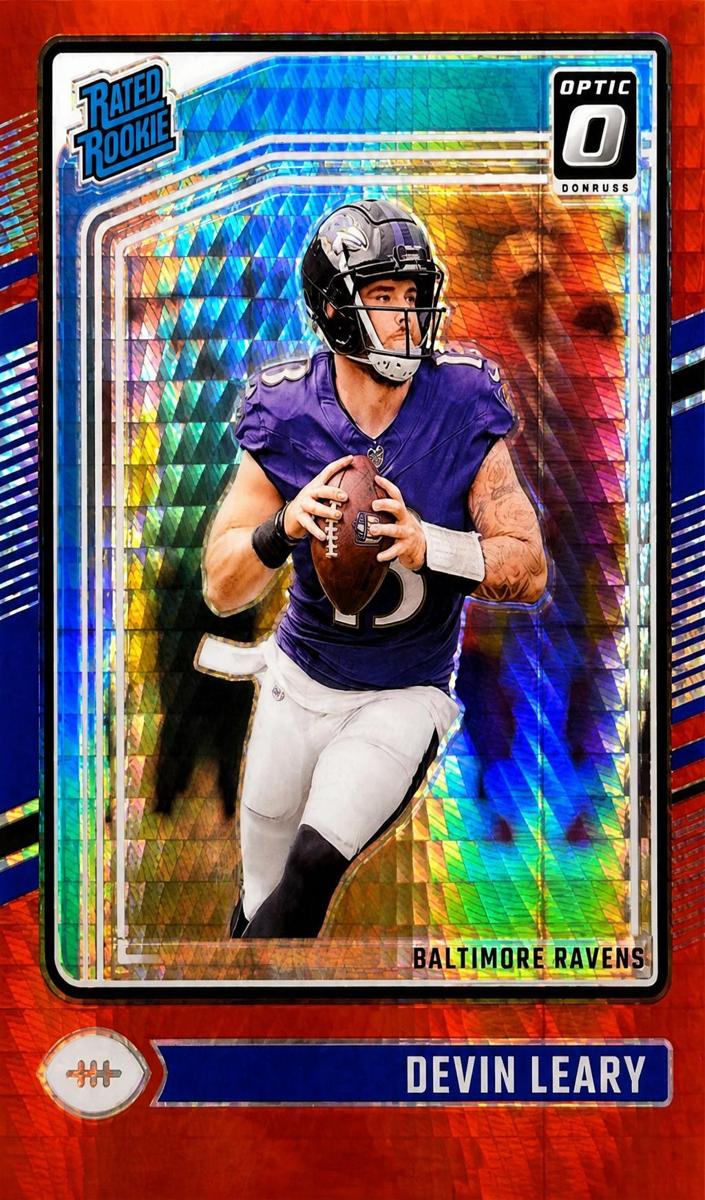 2024 Donruss Optic Football Red Hyper Devin Leary #227