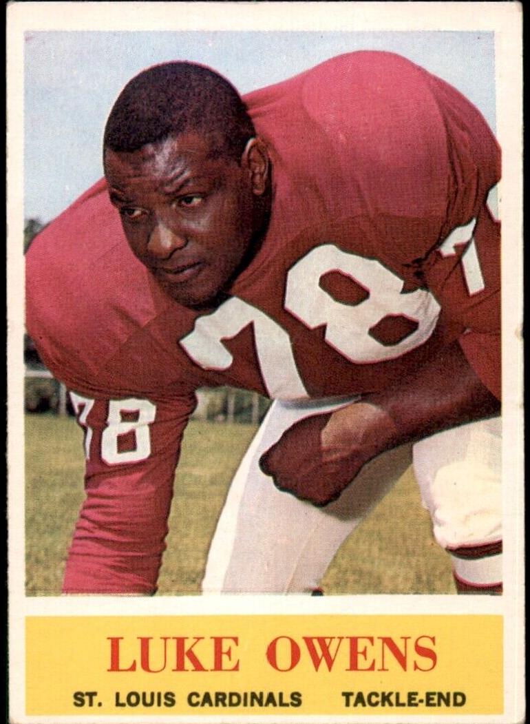 1964 Philadelphia Football Luke Owens #177 PSA 8