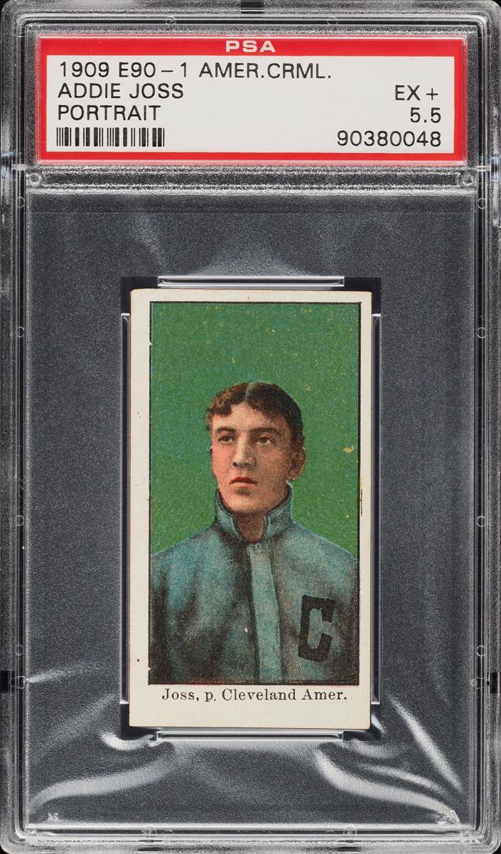 1909-11 American Caramel E90-1 Baseball Portrait Addie Joss #60 PSA 1.5