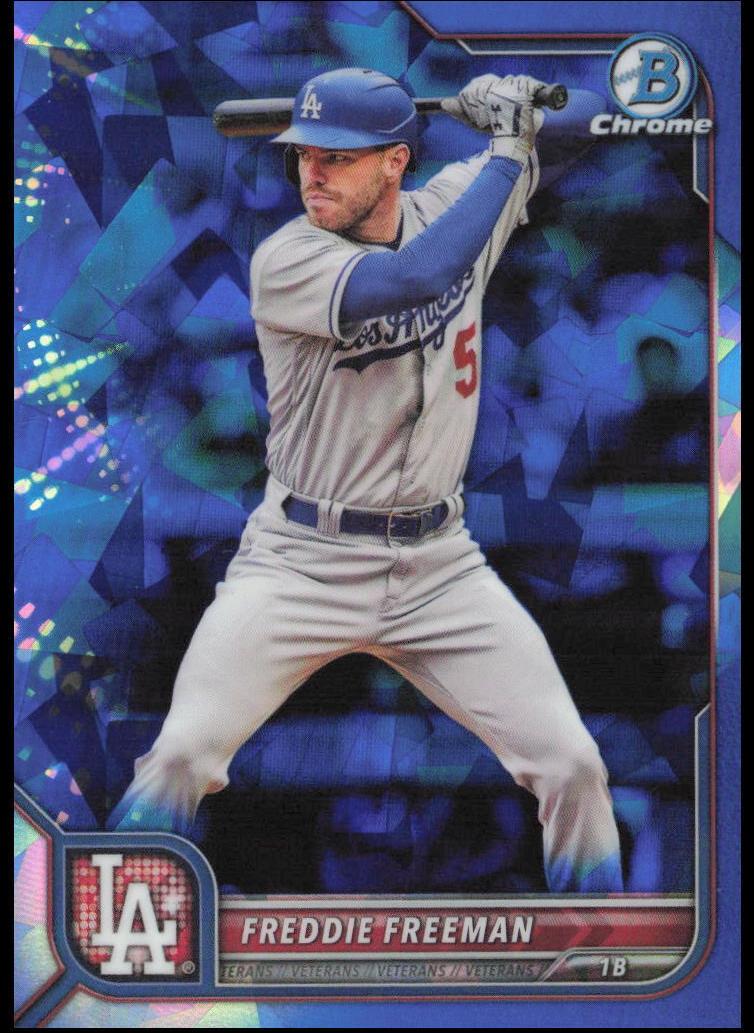 2022 Bowman Chrome Sapphire Baseball Freddie Freeman #100 SGC 9.5