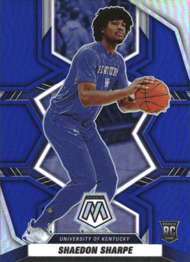 2022 Panini Chronicles Draft Picks Basketball Blue Shaedon Sharpe #8