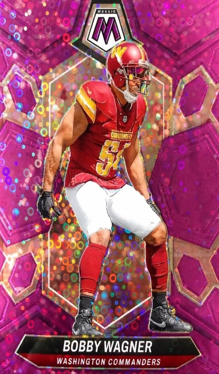 2024 Panini Mosaic Football No Huddle Purple Bobby Wagner #224
