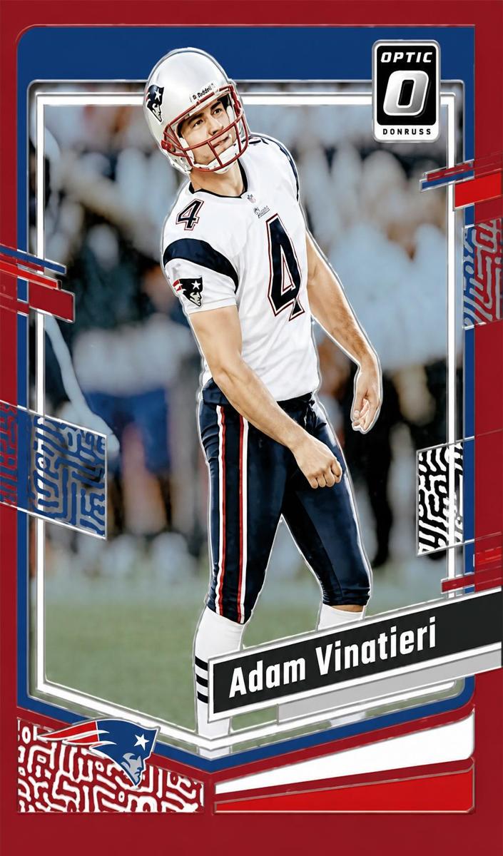 2023 Donruss Optic Football Red Adam Vinatieri #128