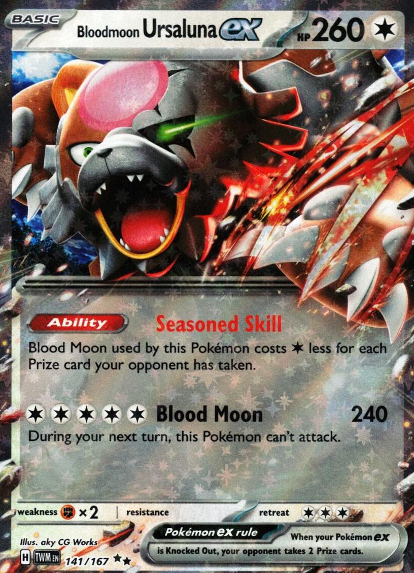 2024 Pokemon Scarlet & Violet Twilight Masquerade Bloodmoon Ursaluna #141