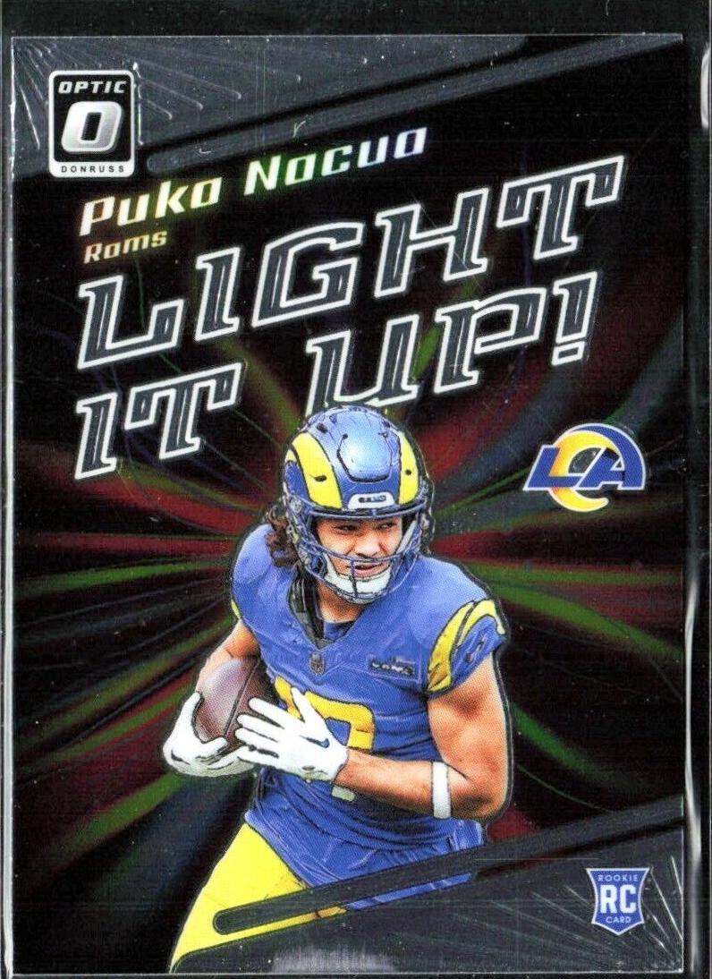 2023 Donruss Optic Football Puka Nacua #LU-PN PSA 10