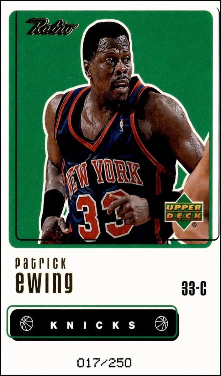 1999 Upper Deck Retro Basketball Gold Patrick Ewing #94 PSA 9