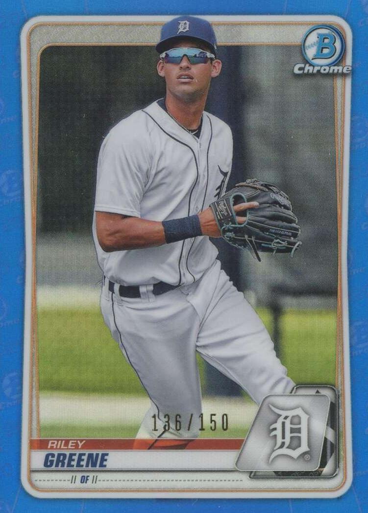 2020 Bowman Draft Baseball Refractor Riley Greene #BD-180