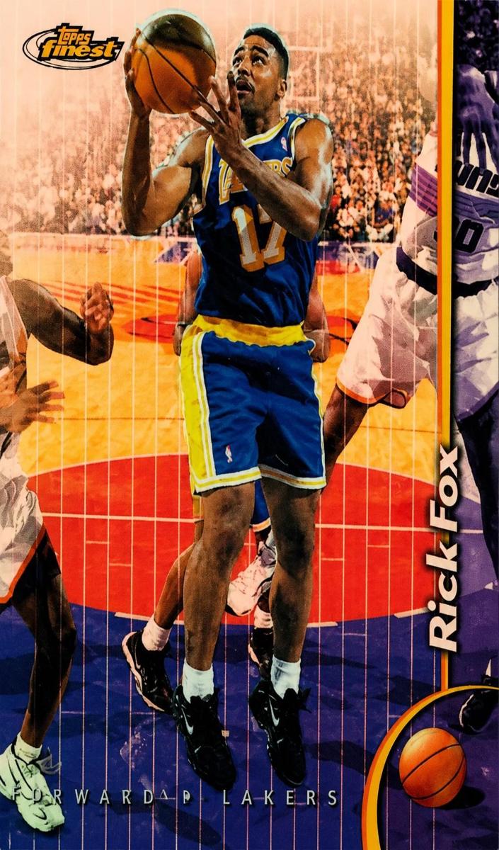 1998 Topps Finest Basketball Refractor Rick Fox #78 PSA 9