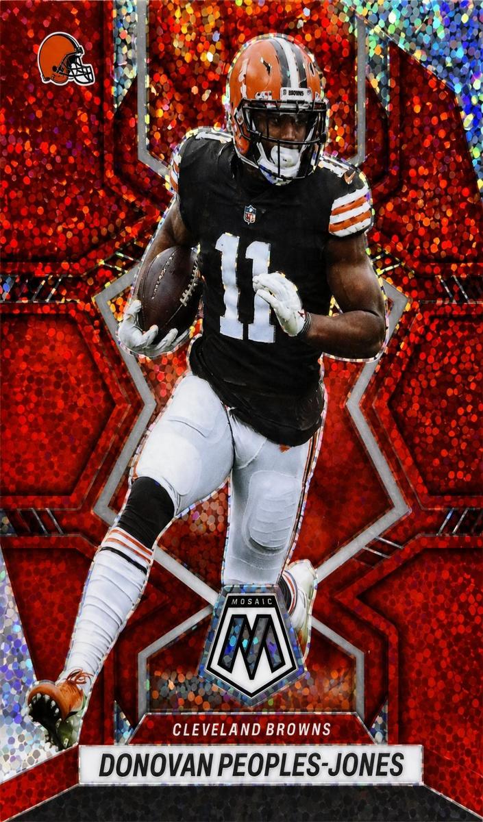 2022 Panini Mosaic Football Red Sparkle Donovan Peoples-Jones #49 PSA 10